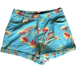 Motel blue “Dandelion” shorts. Size L.
